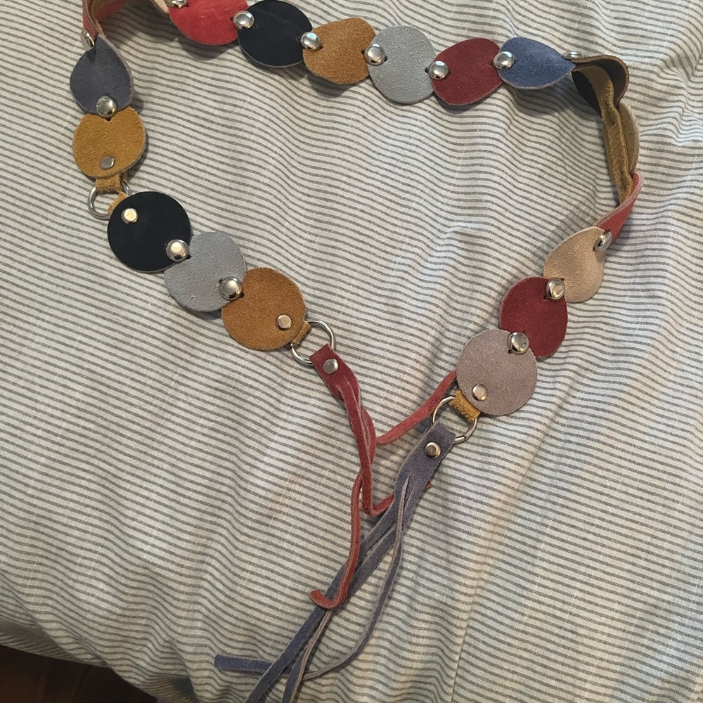 Colorful Circle Belt with Tassels